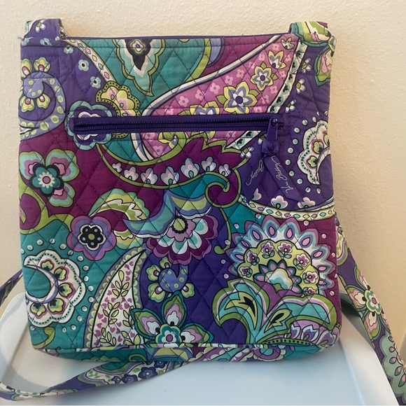 Vera Bradley Heather Purple Green Crossbody Bag - Picture 2 of 14